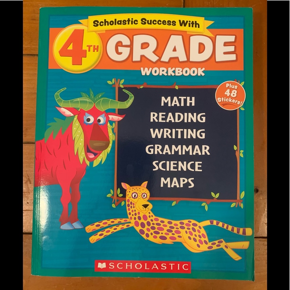 Scholastic Success with 4th Grade Workbook 416 pages Perfect for Homesch…